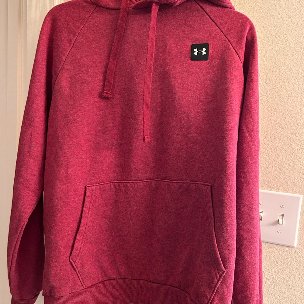 Under Armour Marled Red Pullover Hoodie